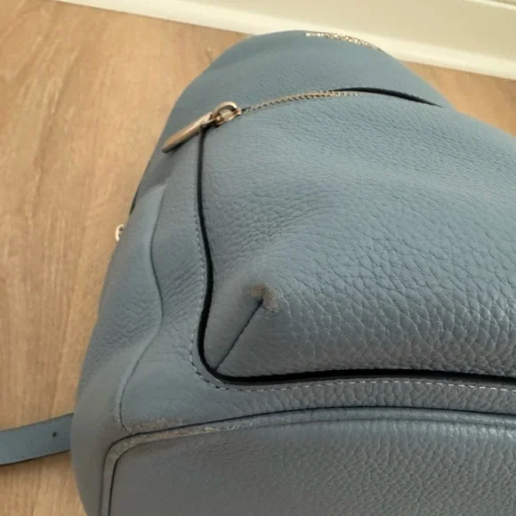 Kate Spade Blue Leather Backpack - Picture 9 of 16